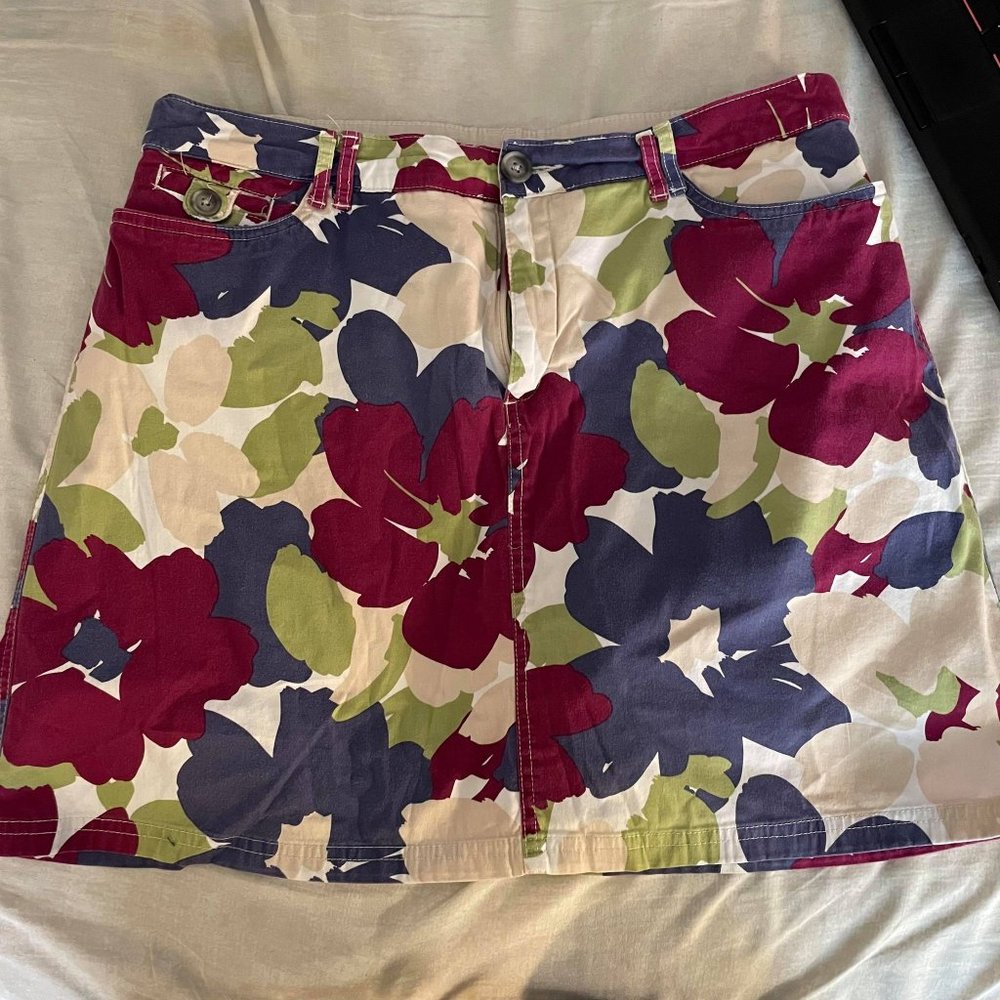 Croft & Barrow Floral Skort